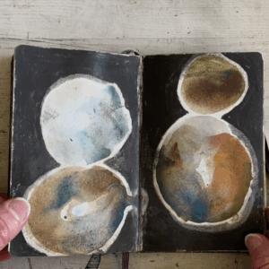 In this resource, Mo shared her beautiful mixed media landscape and object inspired sketchbooks