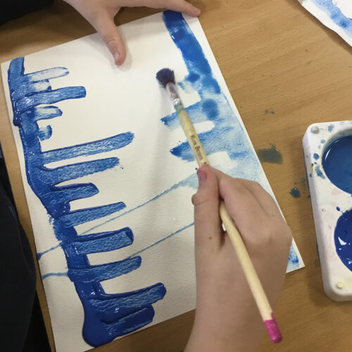 Clare Boreham thick thin paint adding water