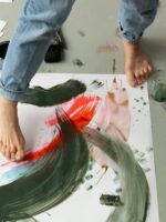 Gestural Foot Painting, by Laura McKendry