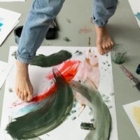 Gestural Foot Painting, by Laura McKendry