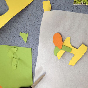 Cutting and Arranging Letters by Charlotte Puddephatt