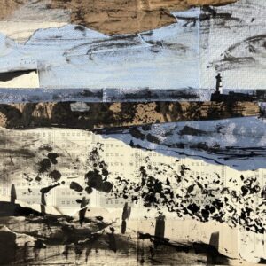 Use these experimental collage techniques to explore Piper’s coastal works