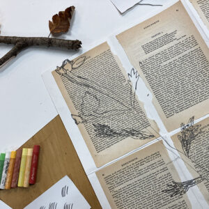 Graphite Drawing of a Stick at MMPS by Tobi Meuwissen