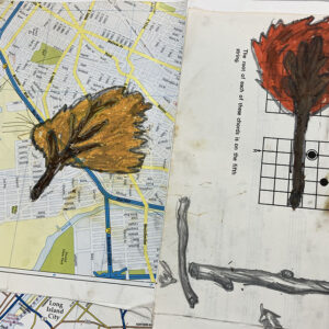 Oil Pastel Leaves at MMPS by Tobi Meuwissen