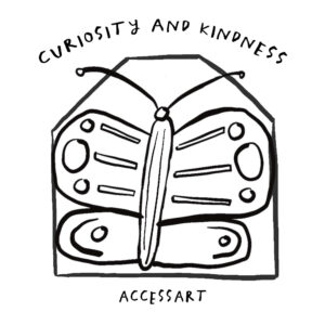 Kindness and Curiosity Art Week Logo by Tobi Meuwissen
