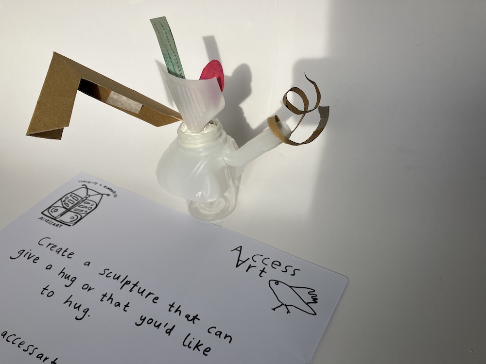 Create sculptures inspired by prompts exploring the Art Week theme