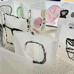 Concertinas filled with Shell Studies at Beaver Road Junior School by Tobi Meuwissen