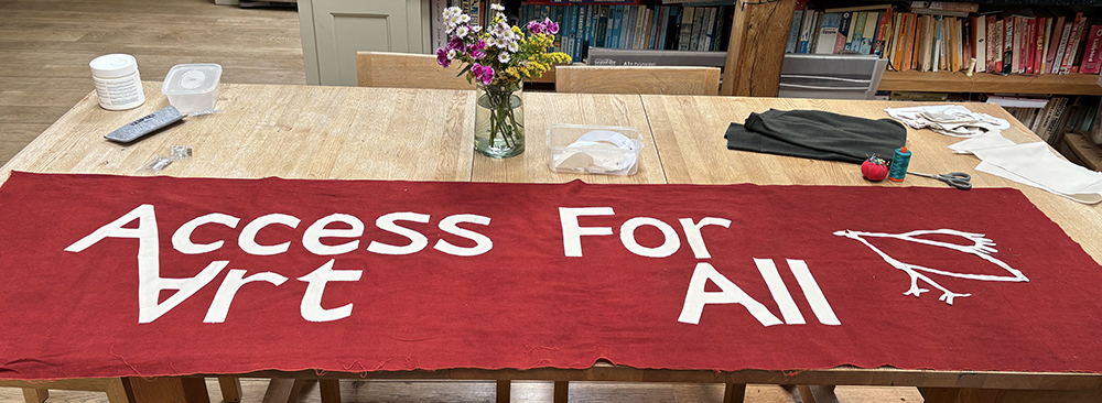 single side of AccessArt banner